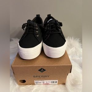 Sperry Black Platform Sneaker